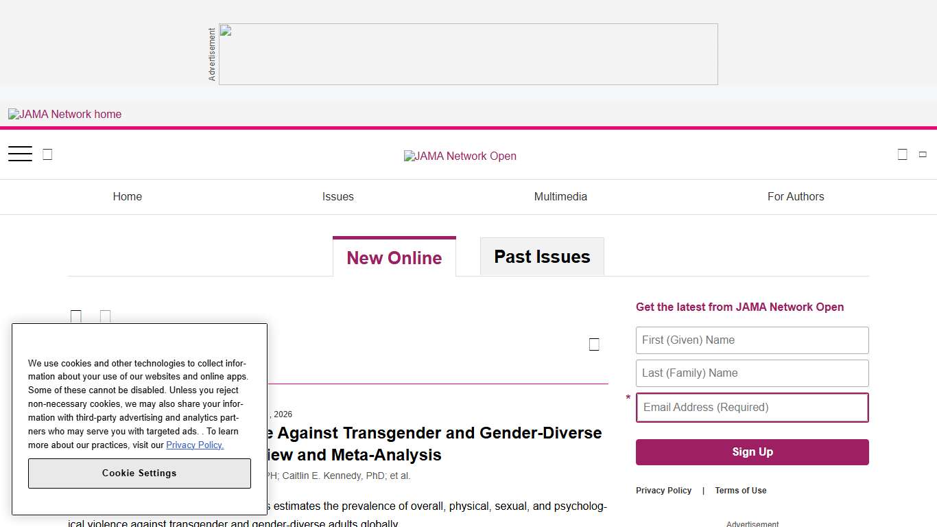 The current issue of JAMA Network Open | JAMA Network